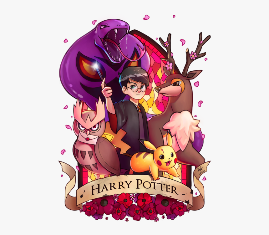 Harry Potter Com Pokémon, HD Png Download