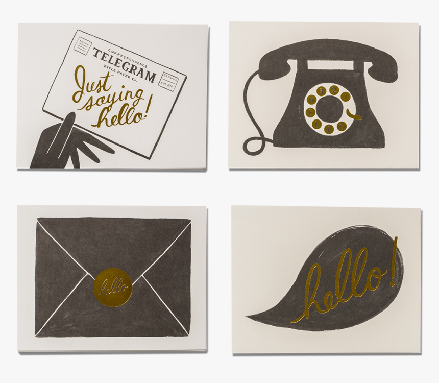 Rifle Paper Co Hello Cards Assorted - Printing, HD Png Download