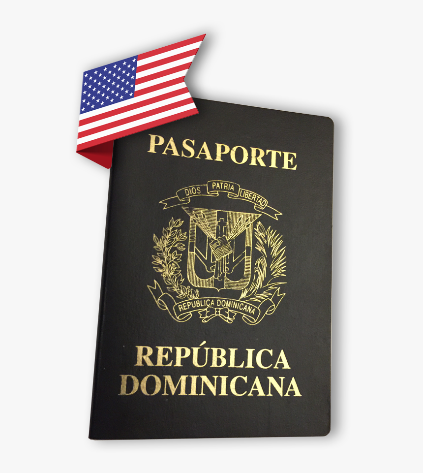 Pasaporte Dominicano Y Bandera Estados Unidos - Usa, HD Png Download