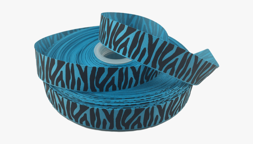 Ribbons [tag] Blue Zebra Grosgrain Ribbon 7/8″ Tiger - Couch, HD Png Download
