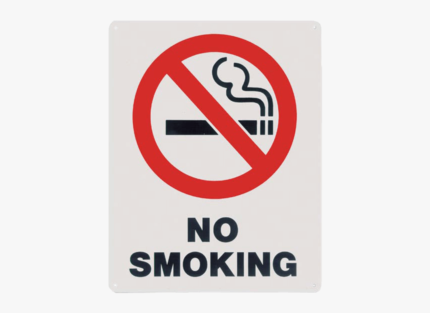 Not Smoking W/picture - No Smoking Caution Sign, HD Png Download