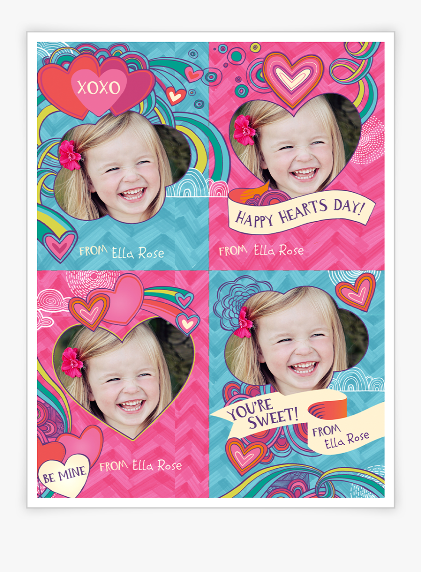 Valentine Heart Doodles Printable - Sibling, HD Png Download