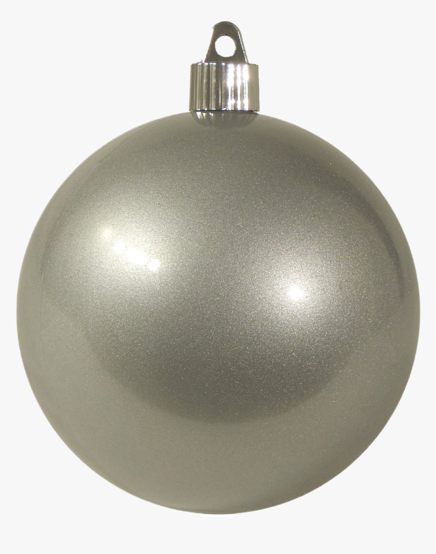 Single Silver Christmas Ball Png File - Silver Christmas Tree Ball Png, Transparent Png