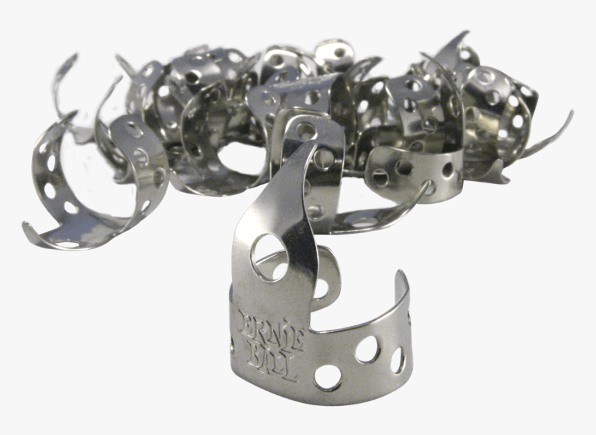 Pickey Picks Metal Finger Picks Genuine Bag Of 24 Front - Ernie Ball Thumb Pick, HD Png Download