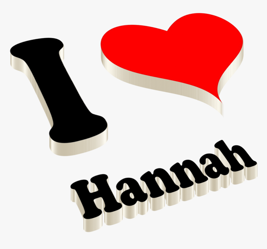 Hannah Heart Name Transparent Png - Portable Network Graphics, Png Download