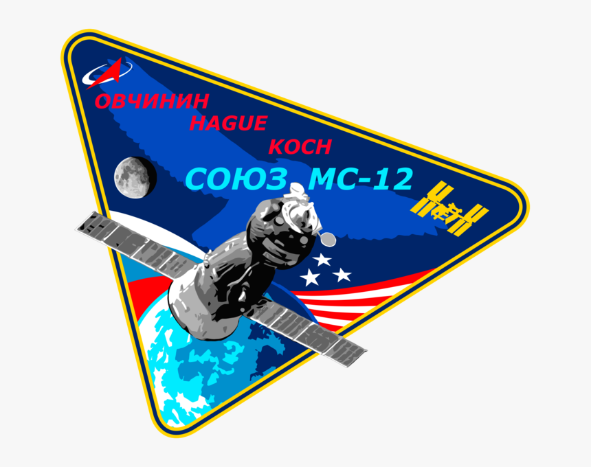 Soyuz Ms 12 Mission Patch - Soyuz Ms 12 Patch, HD Png Download