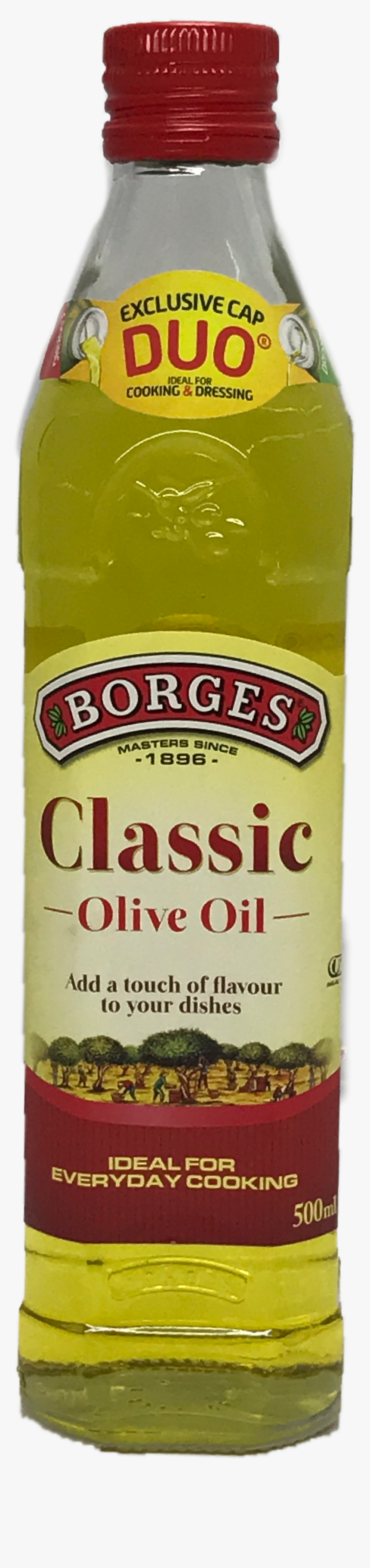 Borge Classic Olive Oil 500ml 
 Title Borge Classic - Plastic Bottle, HD Png Download