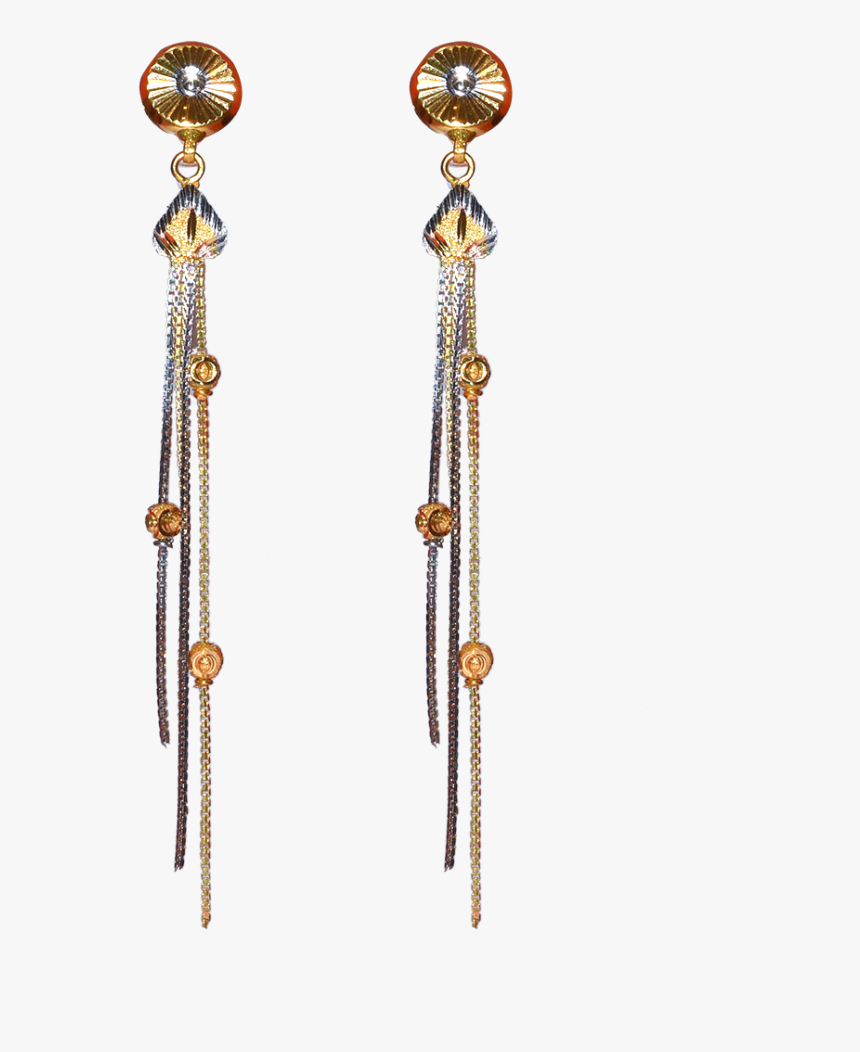 Plain Gold Chain In Light Weight Gold Jewellery Designed - Earrings, HD Png Download