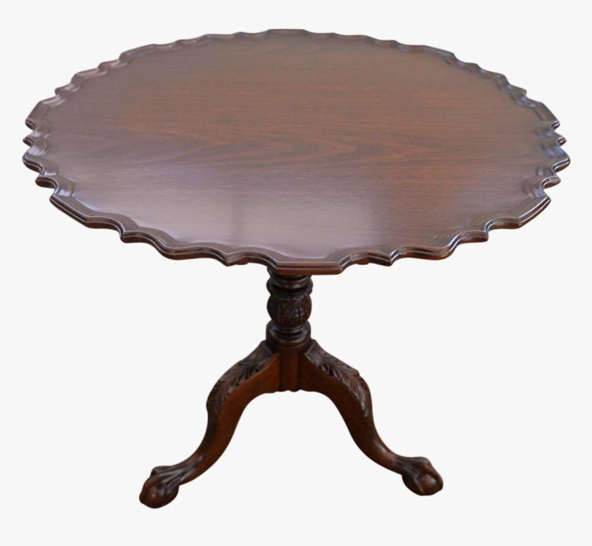 Vintage Pie Crust Swivel Tea Table Front - End Table, HD Png Download