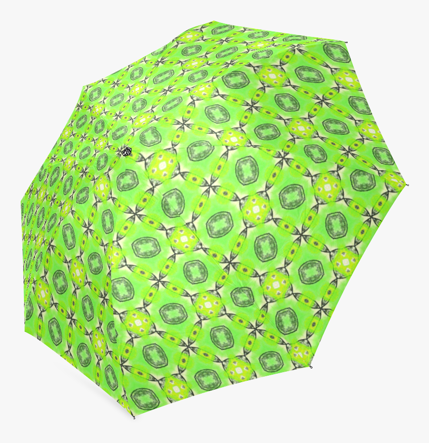 Vibrant Abstract Tropical Lime Foliage Lattice - Umbrella, HD Png Download