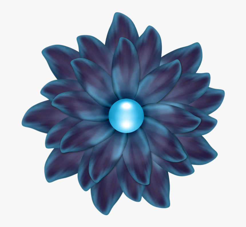 Purple And Blue Flower Cliparts, HD Png Download