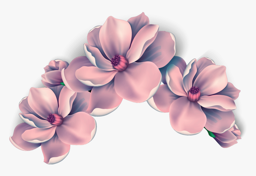 Ftestickers Flowers Flowercrown Freetoedit - Pink Flower Png Clipart, Transparent Png