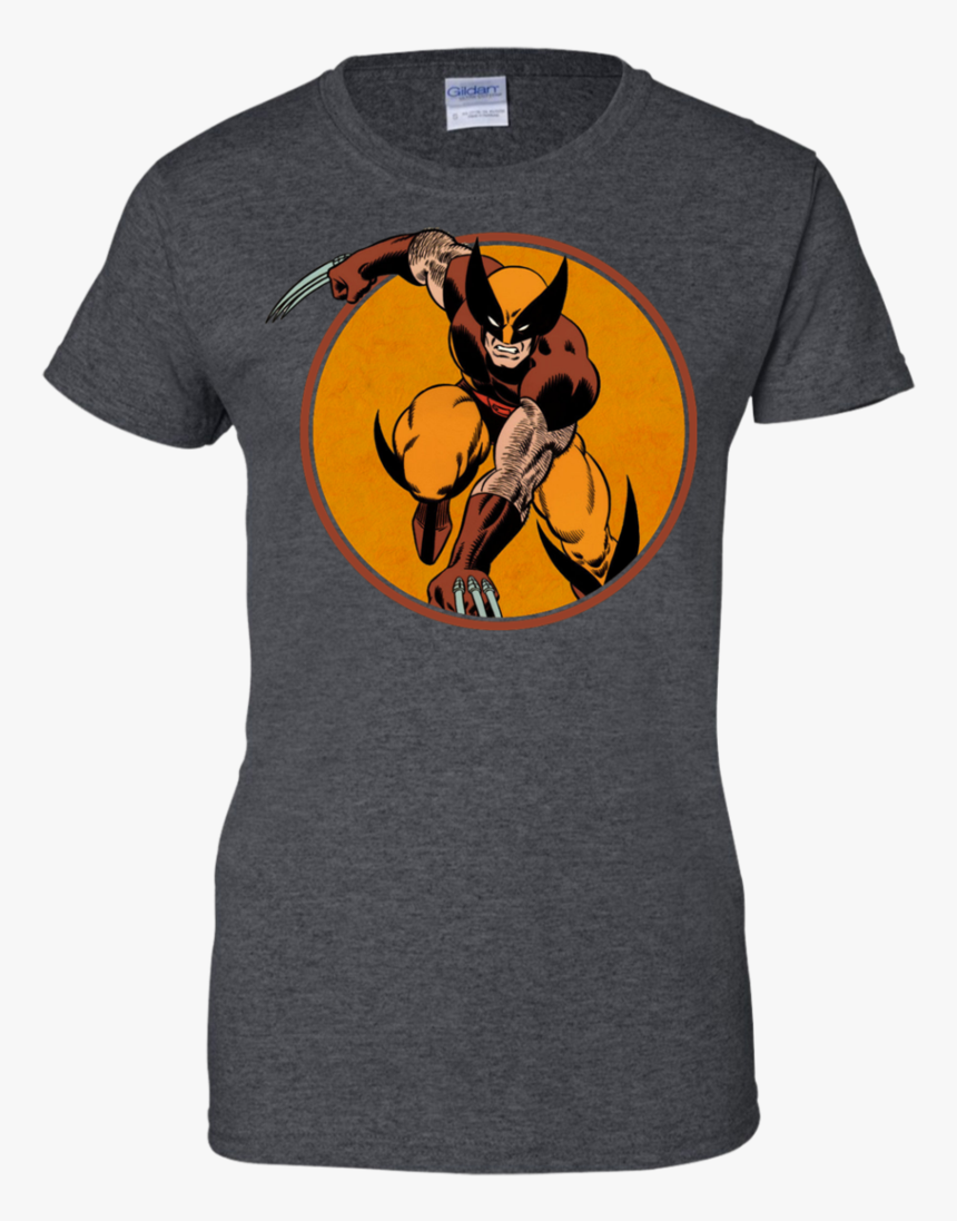 Claws Retro Circle Series Wolverine T Shirt & Hoodie - T-shirt, HD Png Download