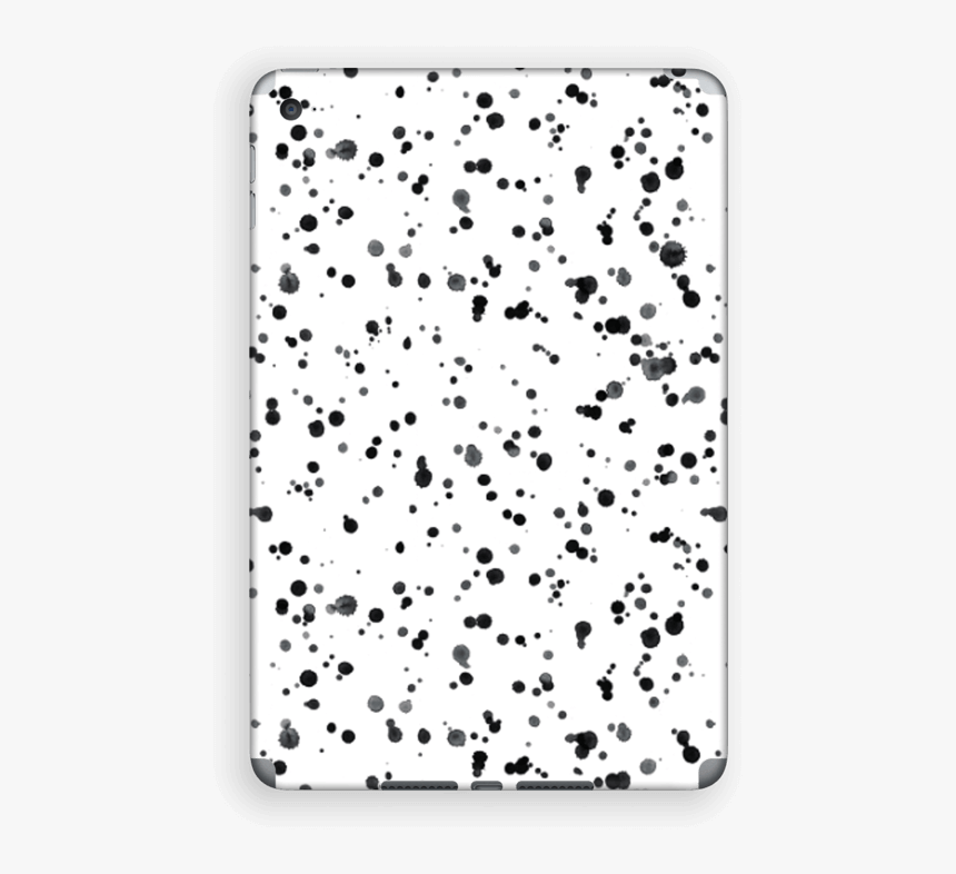 Color Splash Skin Ipad Mini - Wit Met Zwarte Spetters, HD Png Download