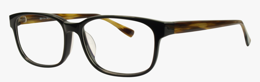 B81114 Black/brown 1 Cheap Glasses - Brown Black Glasses, HD Png Download