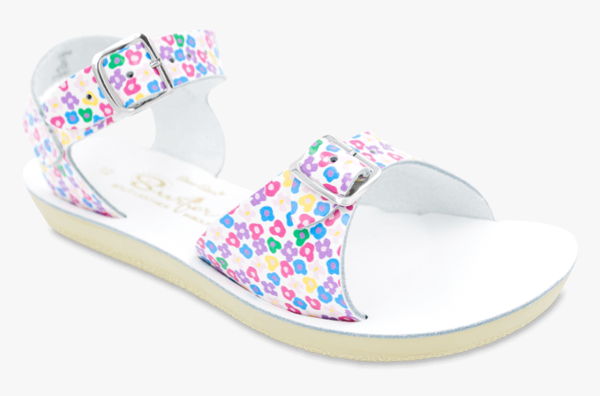 Little Kid Sized Sun-san Surfer Sandal In Floral Pattern - Flip-flops, HD Png Download