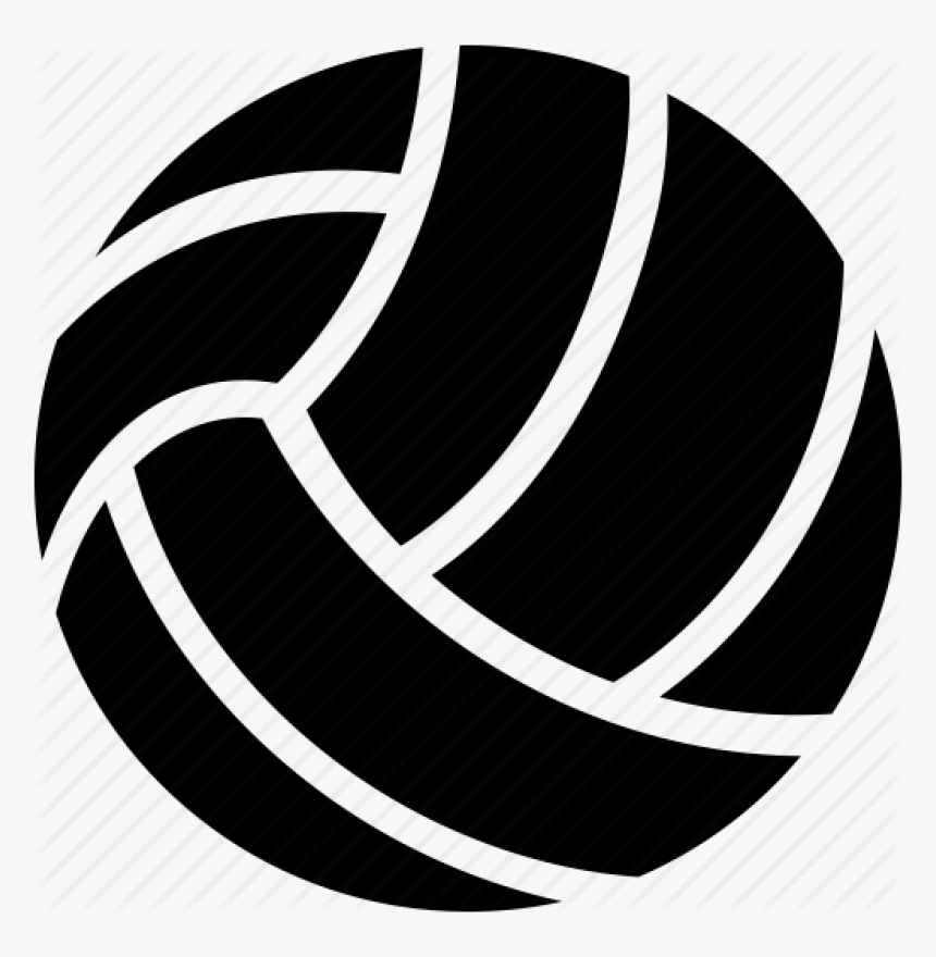 Volleyball Png Image - Volleyball Ball Black And White, Transparent Png