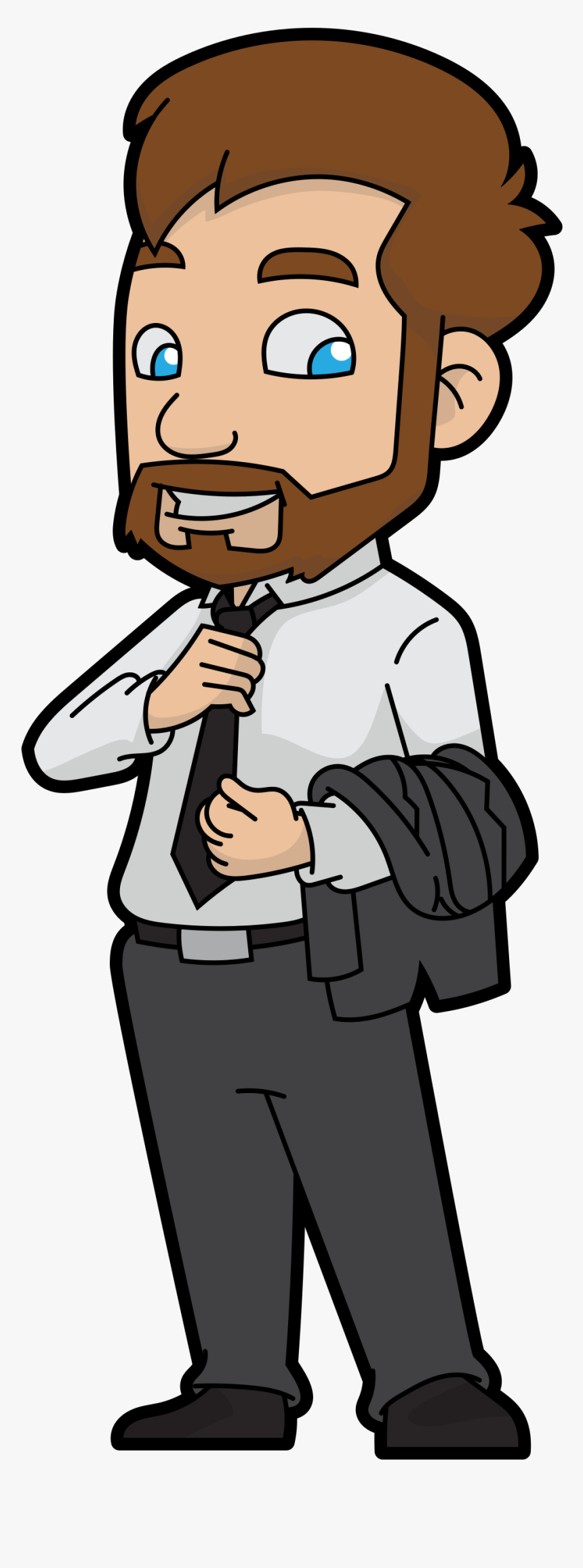 Cartoon Business Man With Beard, HD Png Download