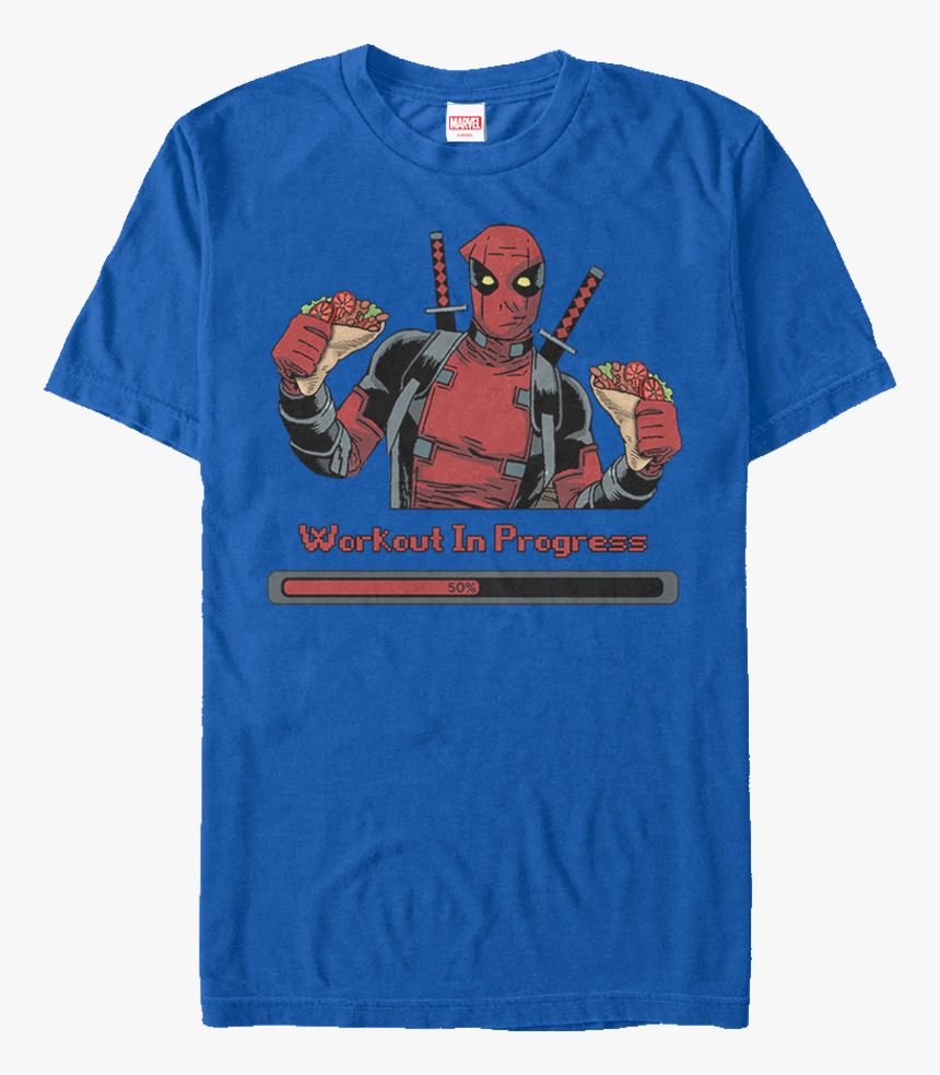 Workout In Progress Deadpool T-shirt - Marvel Cinematic Universe, HD Png Download