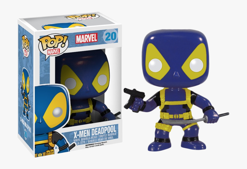 Blue And Yellow Deadpool Pop - Funko Pop Deadpool Blue And Yellow, HD Png Download
