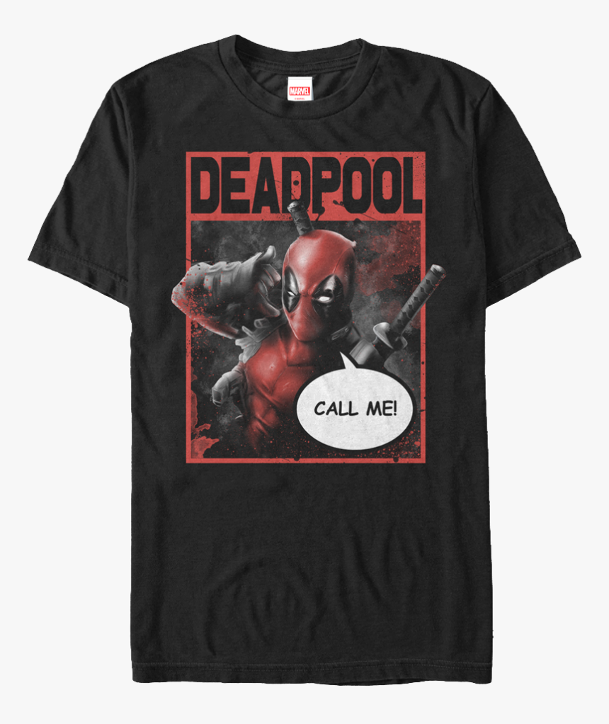 Call Me Deadpool T-shirt - Cool Star Wars Graphic Tees, HD Png Download