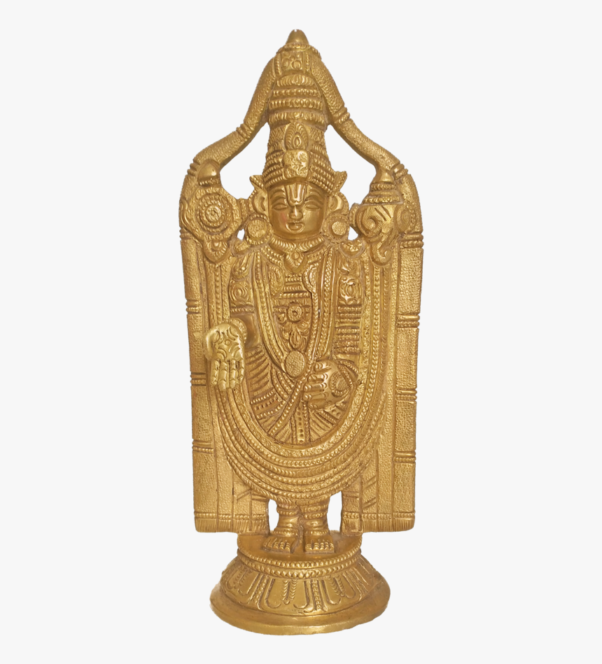 Divine Sri Tirupati Balaji Brass Statue, 3 X 8 Inch, - Statue, HD Png Download