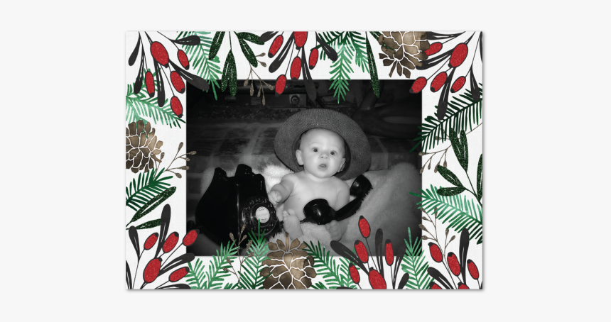 Holiday Photo Card 
								data-caption 
								class - Candy Cane, HD Png Download