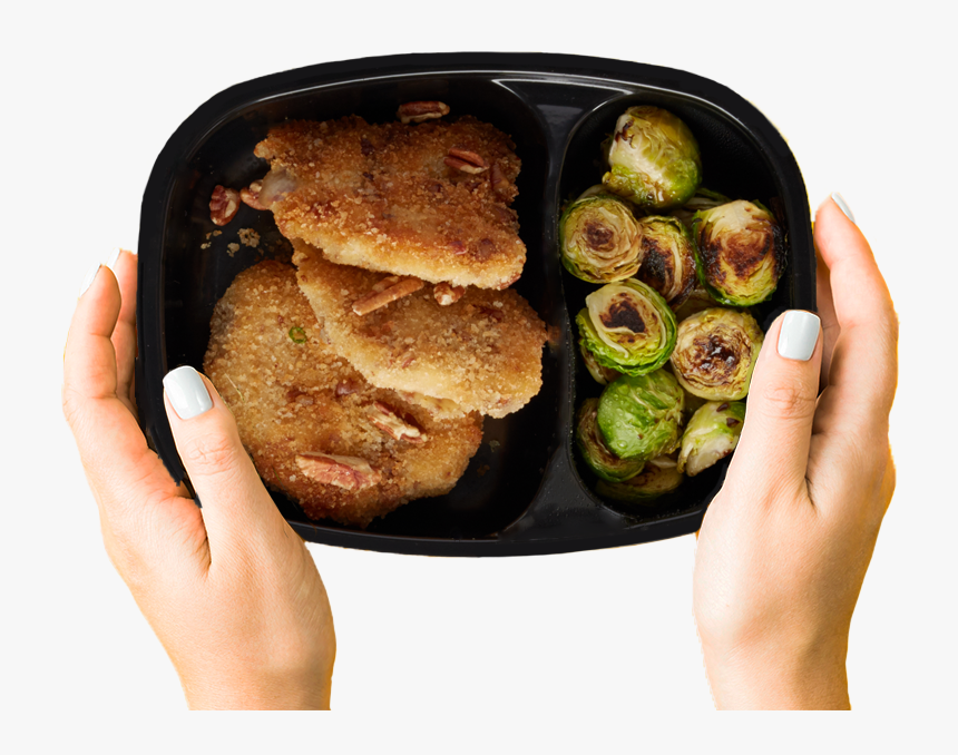 Hands Holding Meal - Brussels Sprout, HD Png Download