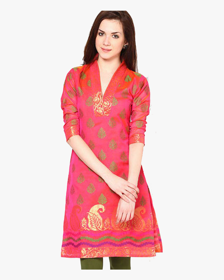 Chanderi Kurti Png Pics - Formal Wear, Transparent Png