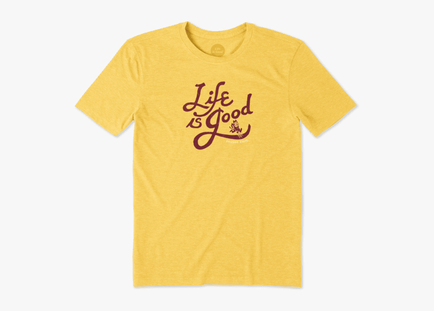 Men S Arizona State University Sun Devils Flourish - Lemon Yellow T Shirt, HD Png Download