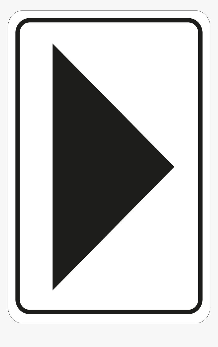 Large Arrow Door Sign - Traffic Sign, HD Png Download