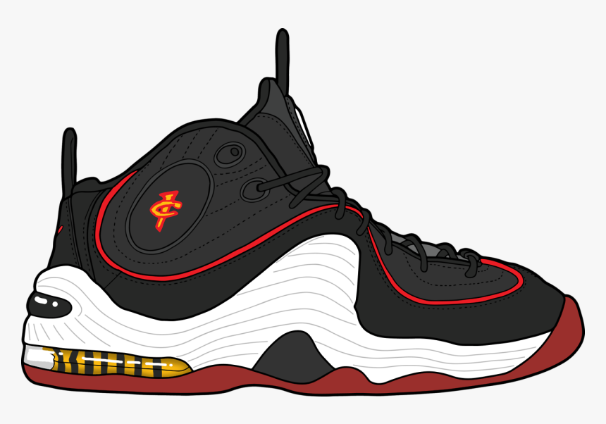 Nike Air Penny 2 “miami Heat” - Basketball Shoe, HD Png Download