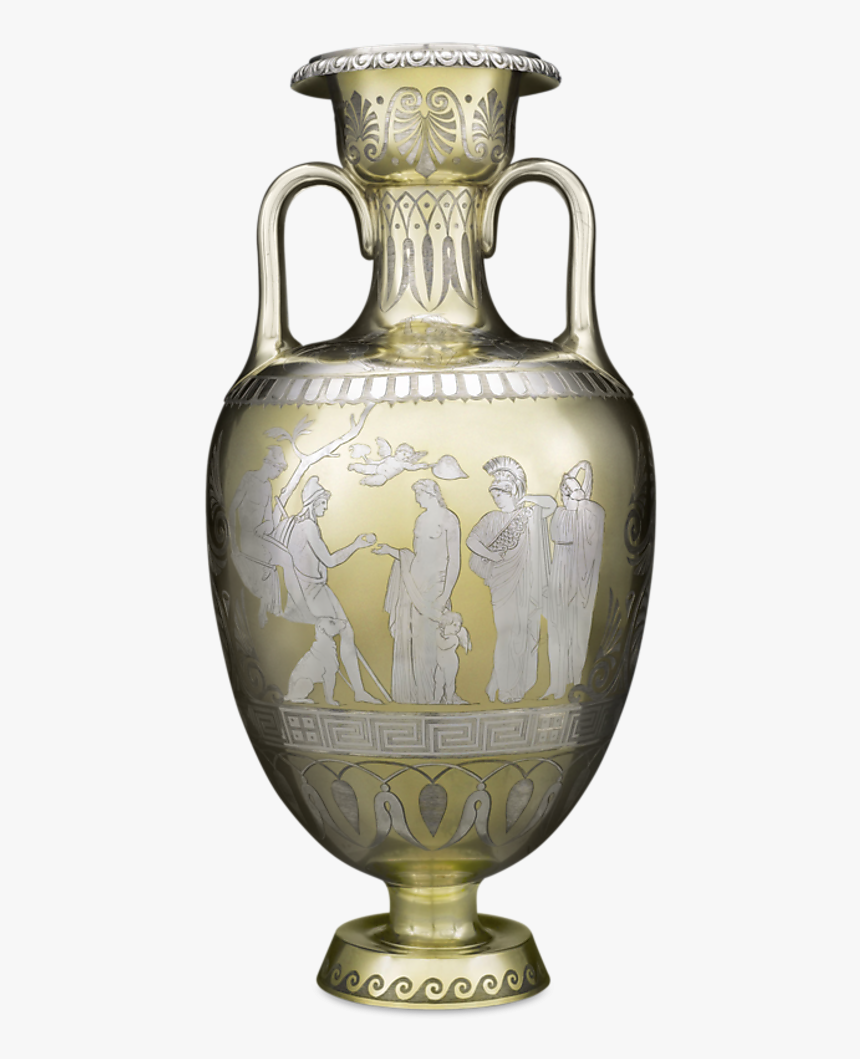 Victorian Parcel Gilt Vase By D & C Houle - Victorian Vase, HD Png Download