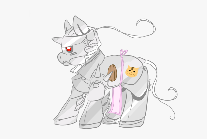 Kitten Cat Pony Horse White Black Cat Fictional Character - Cartoon, HD Png Download