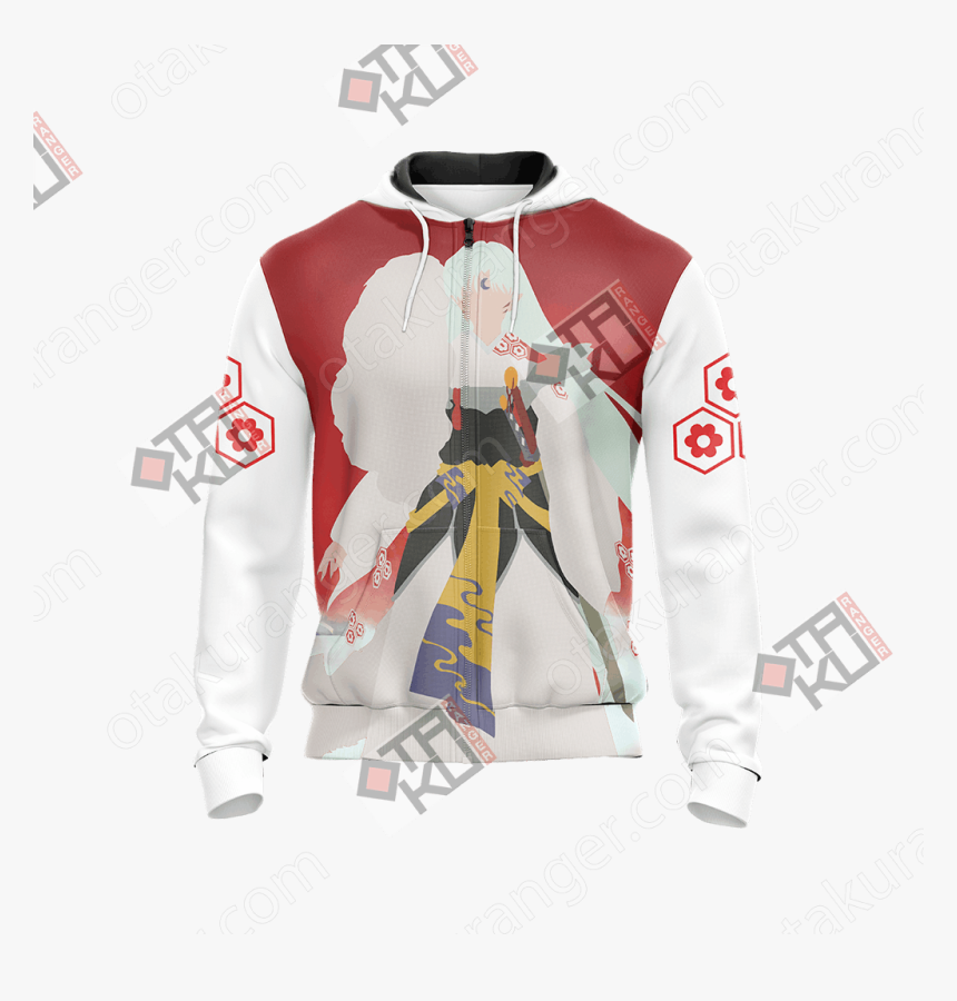 Sesshomaru New Unisex Zip Up Hoodie Jacket - Hoodie, HD Png Download