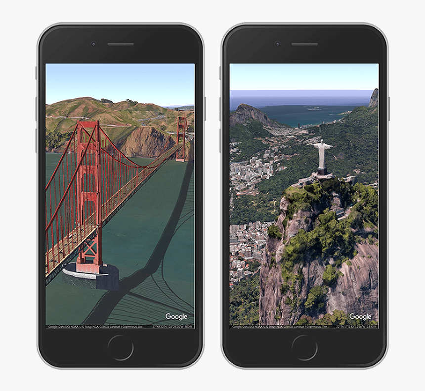 Iphone On Google Earth, HD Png Download