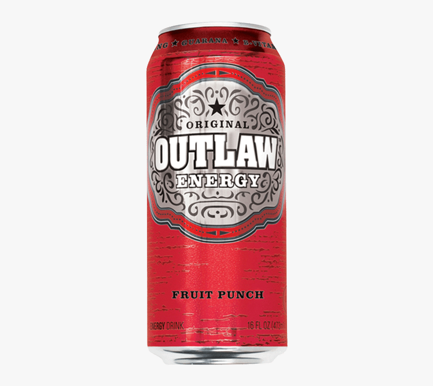 Outlaw Energy Fruit Punch - Outlaw Energy Drink, HD Png Download