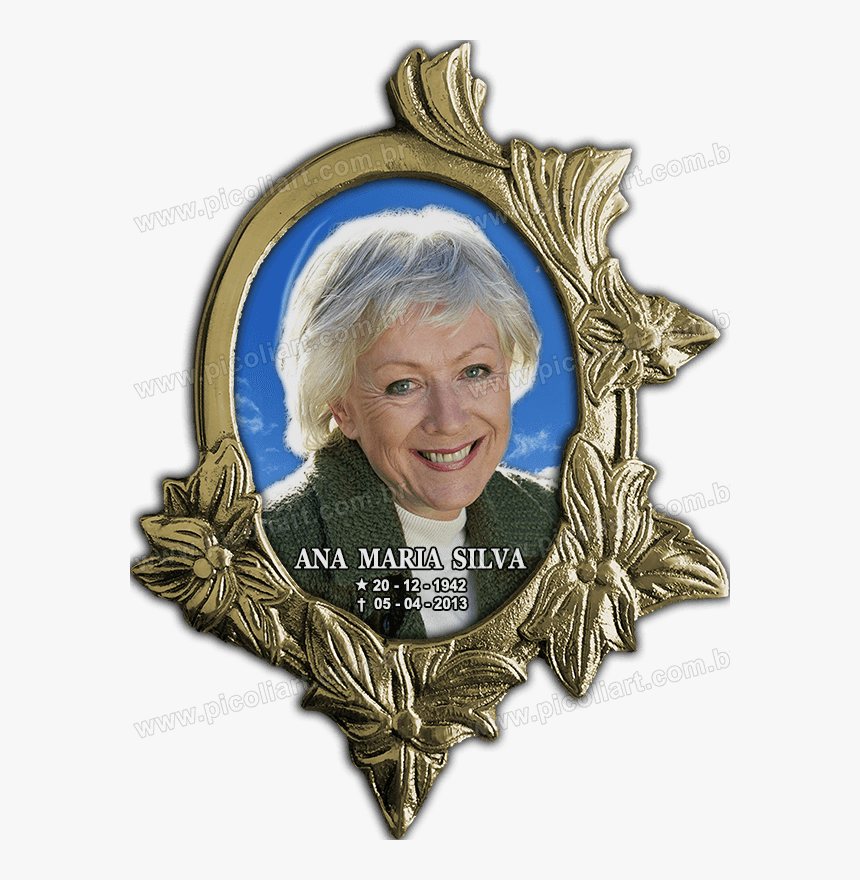 Foto Em Porcelana Oval, Com Moldura De Bronze - Emblem, HD Png Download