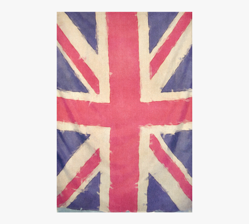 British Union Jack Flag Grunge Style Cotton Linen Wall - Uk House Building Statistics, HD Png Download