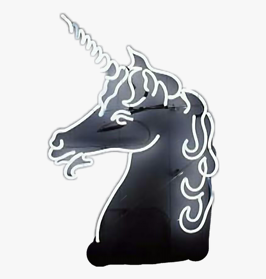 #neon 
#unicornio - Unicorn Neon Sign, HD Png Download