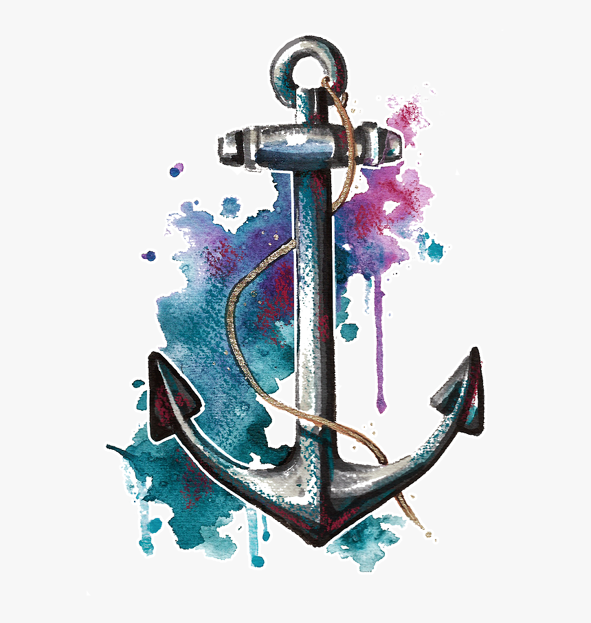 Clipart Anchor Watercolor - Anchor Watercolor, HD Png Download