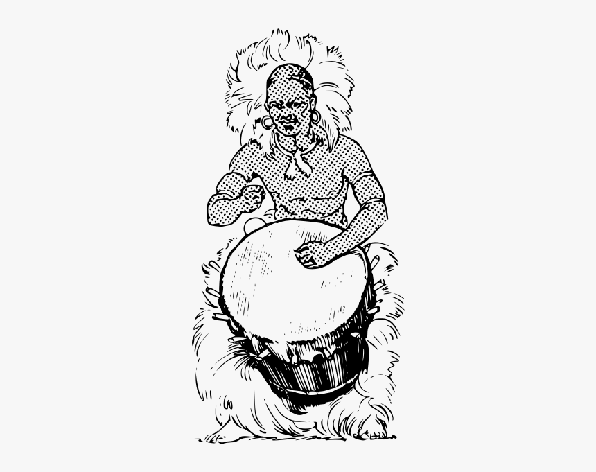 Tom-tom - Dibujo De Africano Tambor, HD Png Download