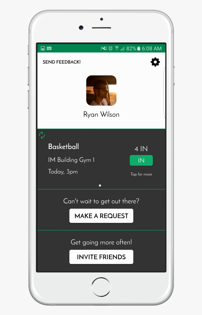 Home In Iphone6plus Silver Portrait 
 Class Img Responsive - Iphone, HD Png Download