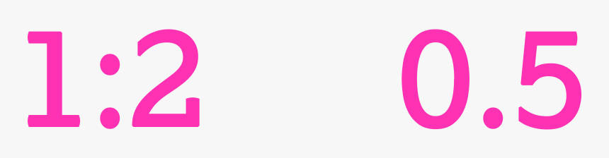 Fractions Same But Different Two One Ratio - Graphic Design, HD Png Download