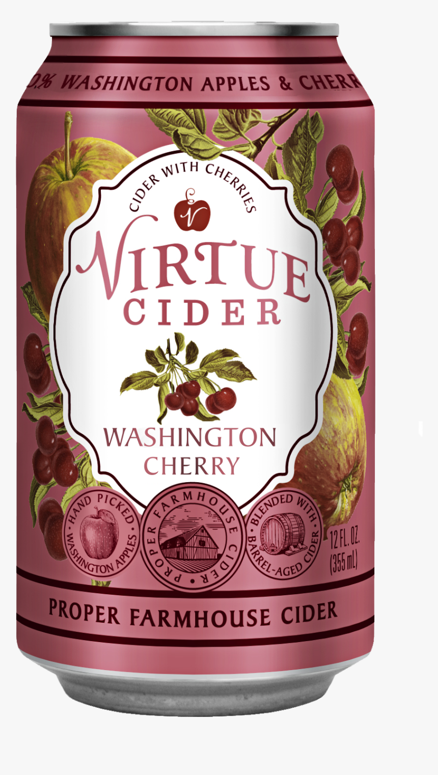 Washington Cherry - Virtue Cider Michigan Cherry, HD Png Download