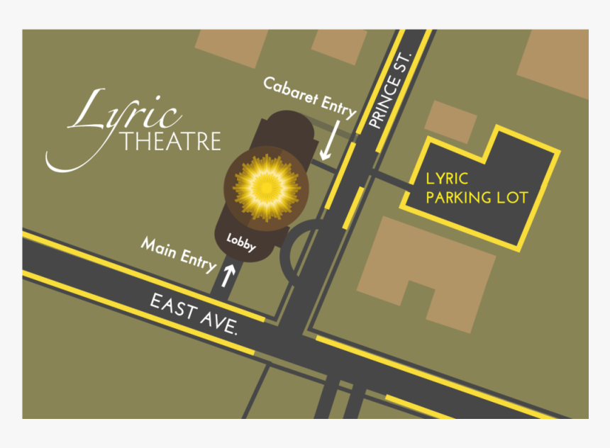 Parking Areas In Yellow, Click On Map To Enlarge - Graphic Design, HD Png Download