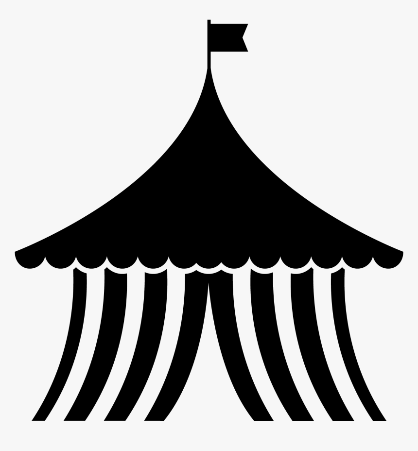 Black And White Circus Tent, HD Png Download