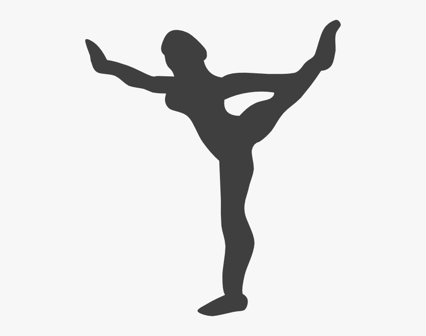 Silhouette Gymnastic Colors Png, Transparent Png