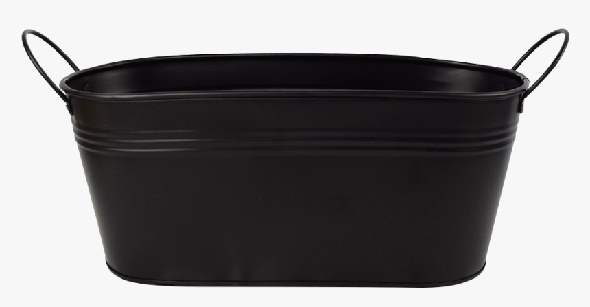 Black Metal Bucket 
 Class - Bread Pan, HD Png Download