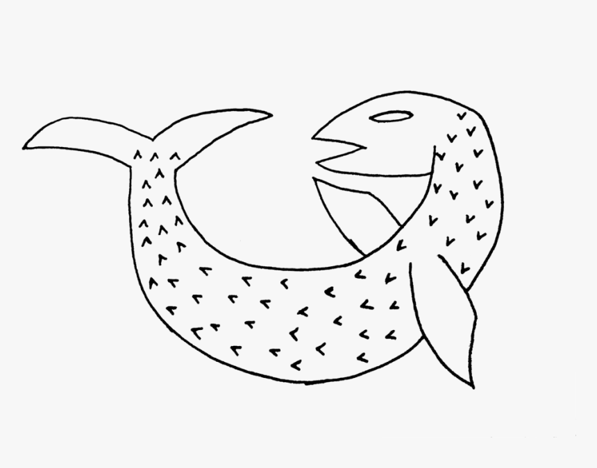 “pez Gallego” Nina Dante, - Line Art, HD Png Download